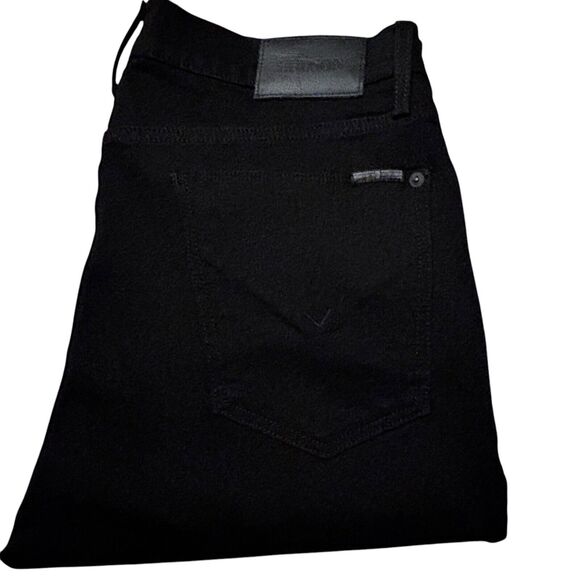 HUDSON Ace Skinny Jeans Men's 32x33 Black Solid Denim Mid Rise 5 Pocket NWOT - Picture 5 of 11